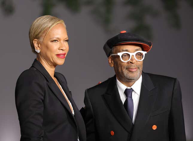 Tonya Lewis Lee and Spike Lee attend the 2nd Annual Academy Museum Gala at Academy Museum of Motion Pictures on October 15, 2022 in Los Angeles, California.