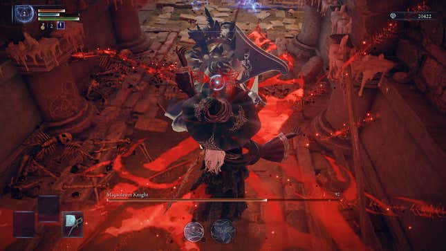 Blood surounds Recluse and her enemy.