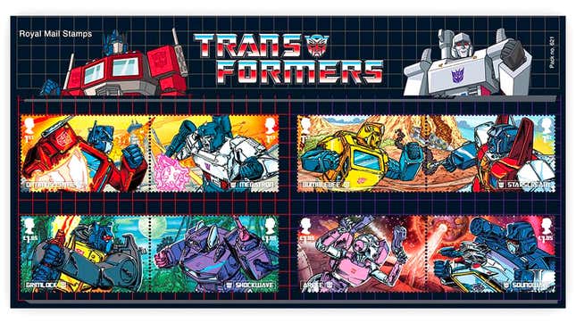 Image for article titled Like the Transformers, These New Stamps Reveal More Than Meets The Eye