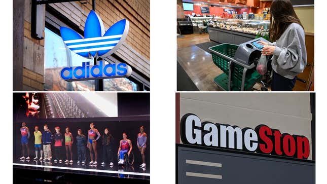 Image for article titled Adidas&#39; Yeezy boost, Amazon&#39;s smart carts, and Starbucks&#39; new cups: Retail roundup