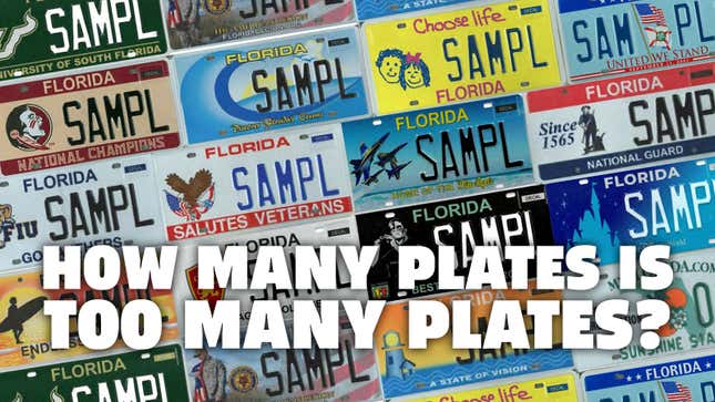 An image showing a personalised license plate design from Florida