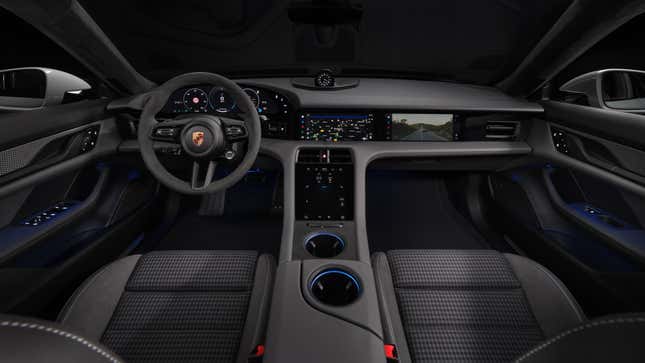 Interior of a 2025 Porsche Taycan