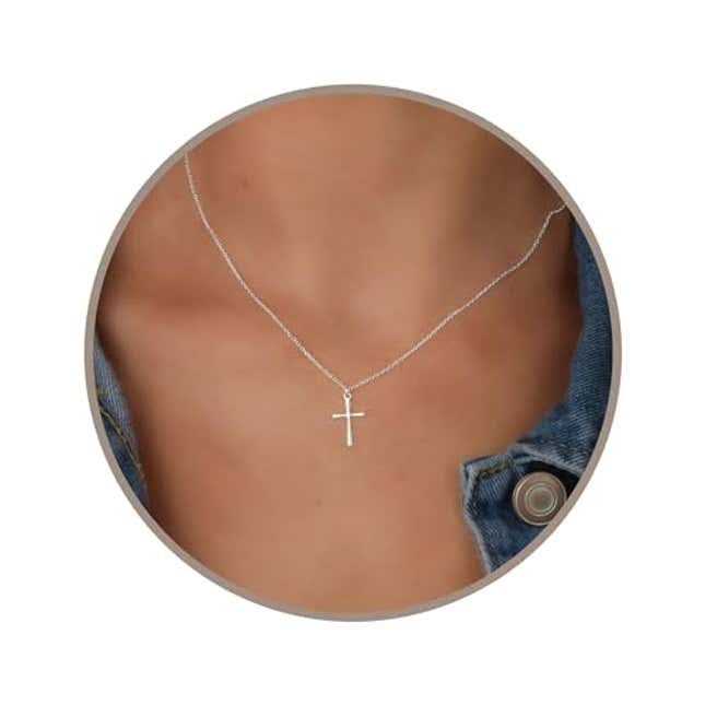 Image for article titled Annika Bella Small Cross Necklace, Now 22% Off