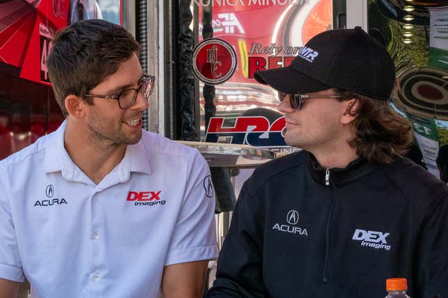 Jordan Taylor and Colton Herta, or a deleted scene from Stepbrothers?