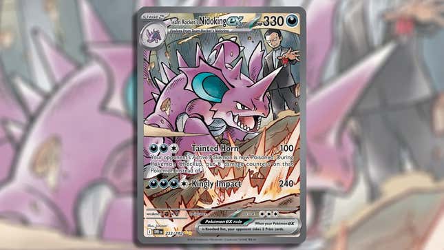 Team Rocket’s Nidoking ex Special Illustration Rare