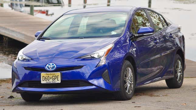 A blue 2016 Toyota Prius Two Eco
