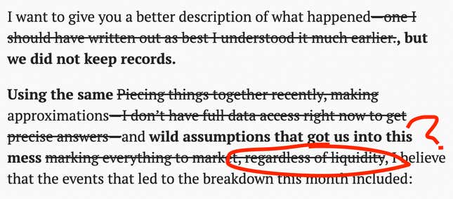 Image for article titled Sam Bankman-Fried&#39;s memo to FTX employees, edited to remove the bullshit