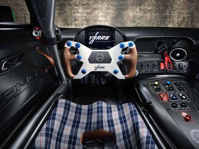 Interior of a Mercedes-AMG GT3 Edition 130Y Motorsport