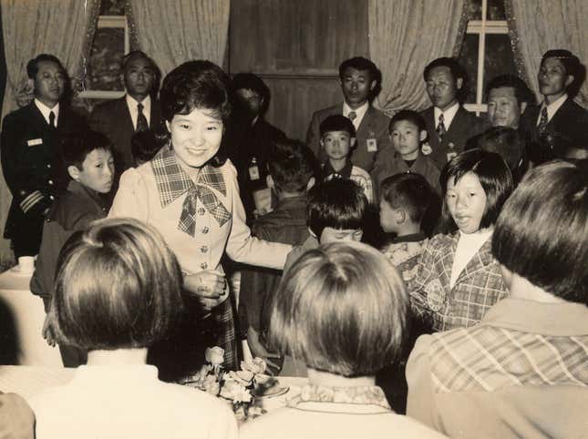 Park Geun-hye has been wearing her hair much the same way since her mother was assassinated in the 1970s, and she took over First Lady duties for her father.