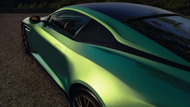 A photo of the roofline of the Aston martin DB12. 