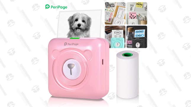 Image for article titled Grab this Mini Photo Printer for $16 and Print Out Photos of Your Cat Like I Am Doing