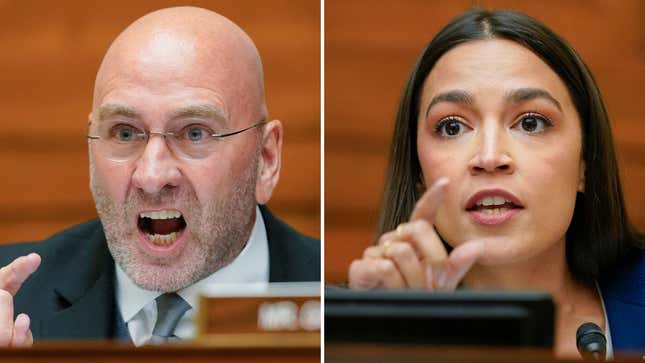 Image for article titled AOC Rips Into Rep. Clay Higgins for Yelling at a Woman