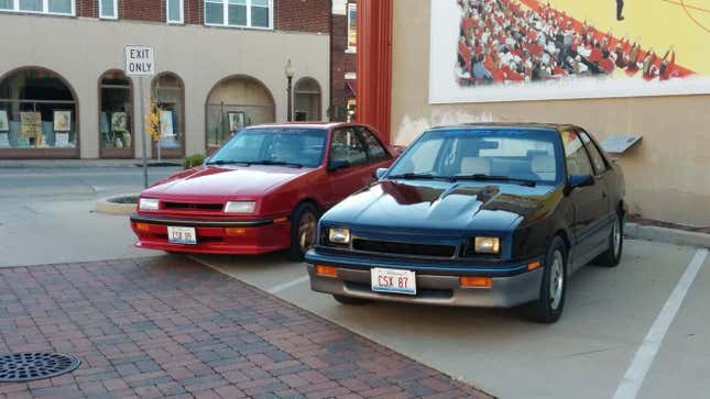 1989 Shelby CSX-VNT (left) and 1987 Shelby CSX (right)