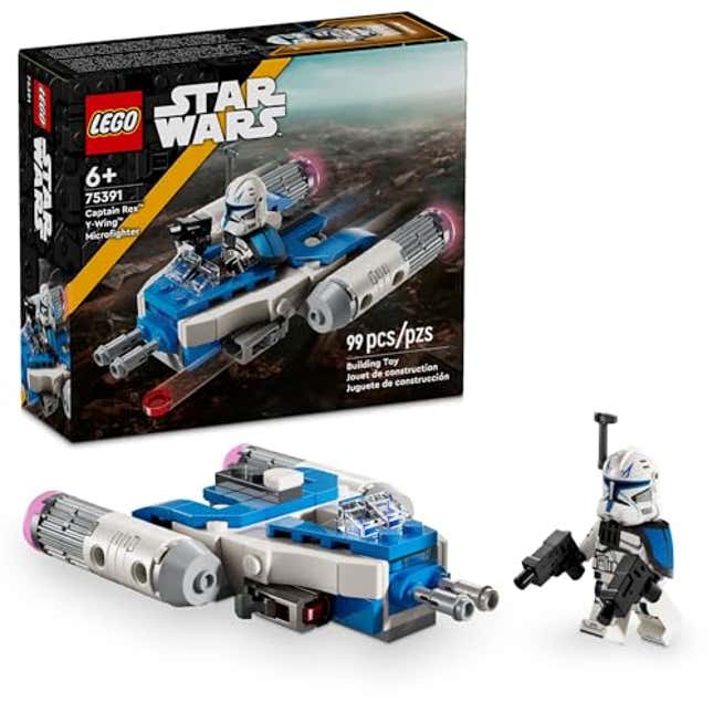 Image for article titled LEGO Star Wars: The Clone Wars Captain Rex Y-Wing Microfighter Building Set, Now 51% Off