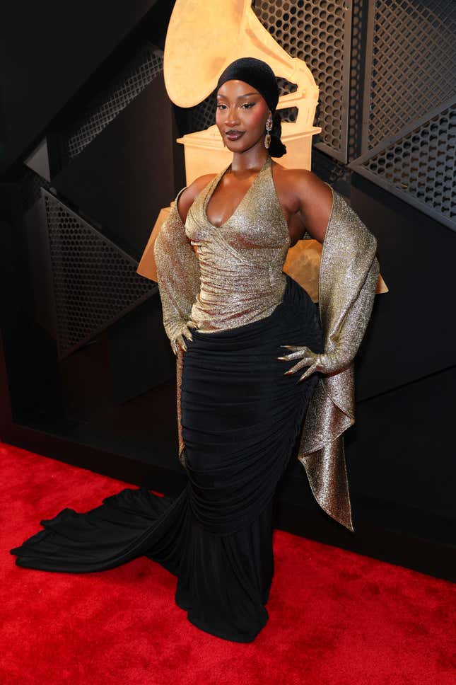 Tems attends the 67th Annual GRAMMY Awards at Crypto.com Arena on February 02, 2025 in Los Angeles, California.