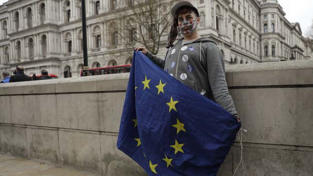Image for article titled Britain isn’t buying Theresa May’s pleas to come together on Brexit