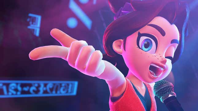 A screenshot of Donkey Kong Banaza shows off the game. 