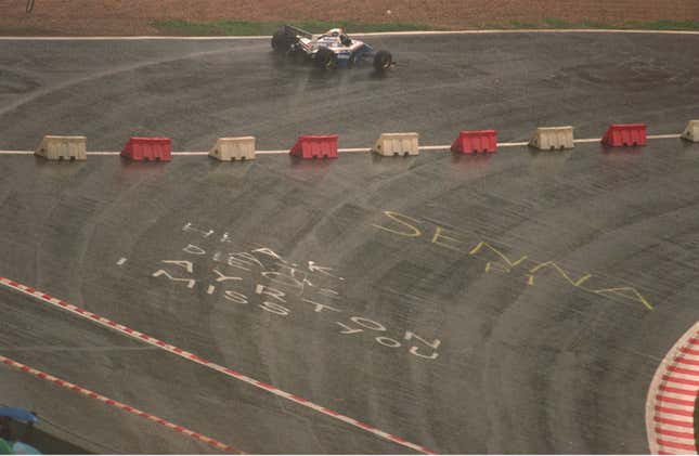 Eau Rouges temporäre Schikane für den Großen Preis von Belgien 1994