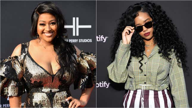 Jazmine Sullivan attends Tyler Perry Studios grand opening gala at Tyler Perry Studios on October 05, 2019, H.E.R. attends Spotify “Best New Artist 2019&quot; party at Hammer Museum on February 7, 2019 .