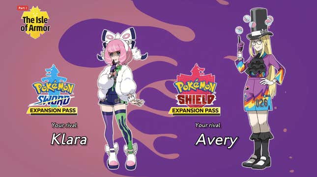 Pokemon Sword and Shield Version Exclusive Trainers and Pokemon
