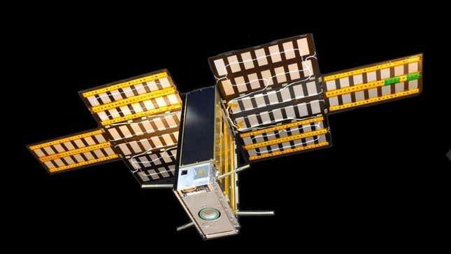 The cubesat is designed to use a miniaturized neutron spectrometer to count epithermal neutrons and map water abundance in the south polar region of the Moon.