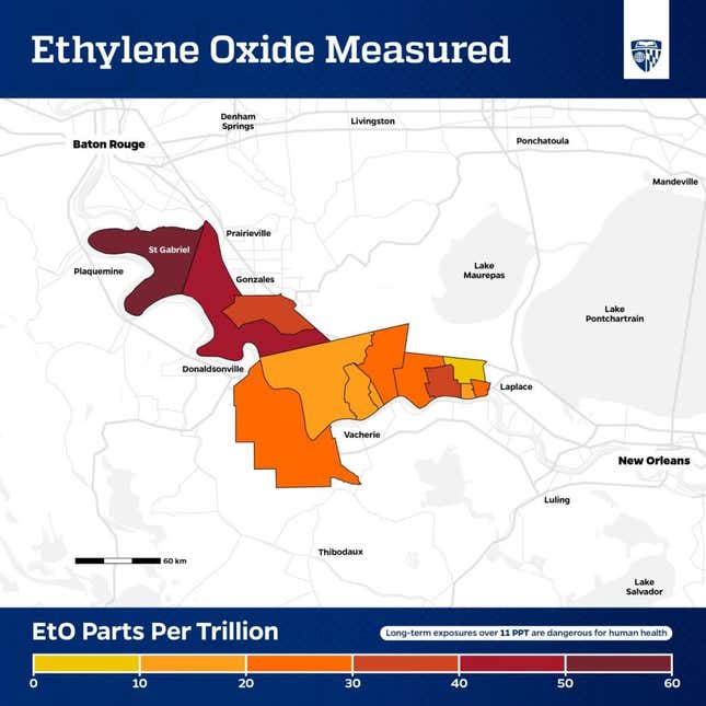 Image for article titled Wait, What? Air Quality in South Louisiana&#39;s Majority Black &#39;Cancer Alley&#39; May Be 1,000 Times More Toxic Than We Thought