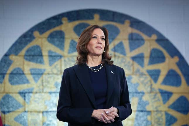 Vice President and Democratic presidential candidate Kamala Harris