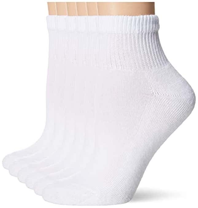 Image for article titled Hanes Ultimate womens 6-pack Ankle athletic socks, Now 35% Off