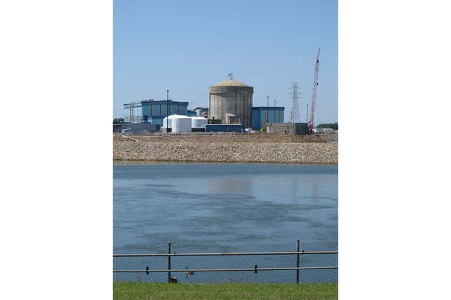 FILE - The working nuclear reactor is seen at V.C. Summer Nuclear Station, April 9, 2012, in Jenkinsville, S.C. The U.S. Nuclear Regulatory Commission downgraded its preliminary “yellow” warning for V.C. Summer Nuclear Station issued this October to a final “white&quot; one after owner and operator Dominion Energy showed its generator could still run for six hours in an emergency, the agency announced Thursday, Dec. 28, 2023. (AP Photo/Jeffrey Collins, File)