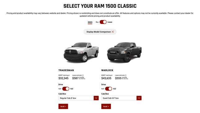 Image for article titled Ram Will Still Sell You A Brand-New, 16-Year-Old Truck