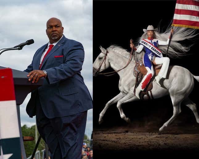  Lt. Gov. Mark Robinson (Left), Beyonce Knowles-Carter (Right) 