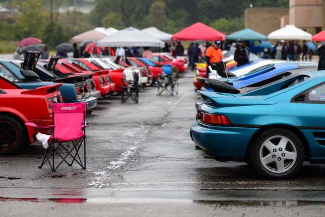 Image for article titled All The Coolest Mid-Engine Toyotas Invaded A New York State Park