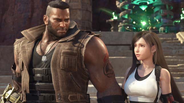 Barret and Tifa reflect on their past.