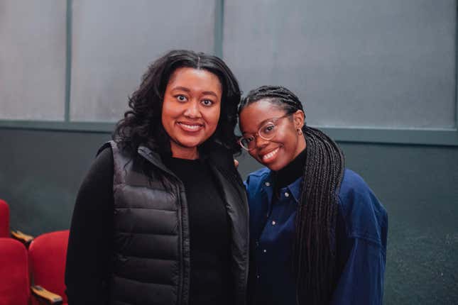 L: Zakiya Whatley, PhD, R: Titi Shodiya, PhD, hosts of Dope Labs