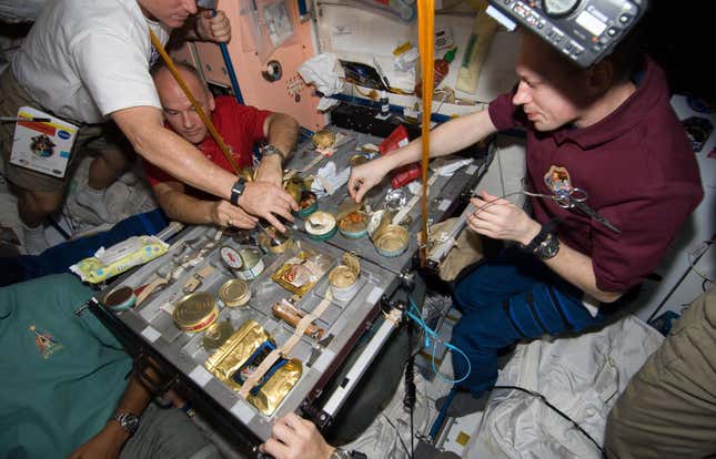 Image for article titled Photos: Six decades of eating in outer space