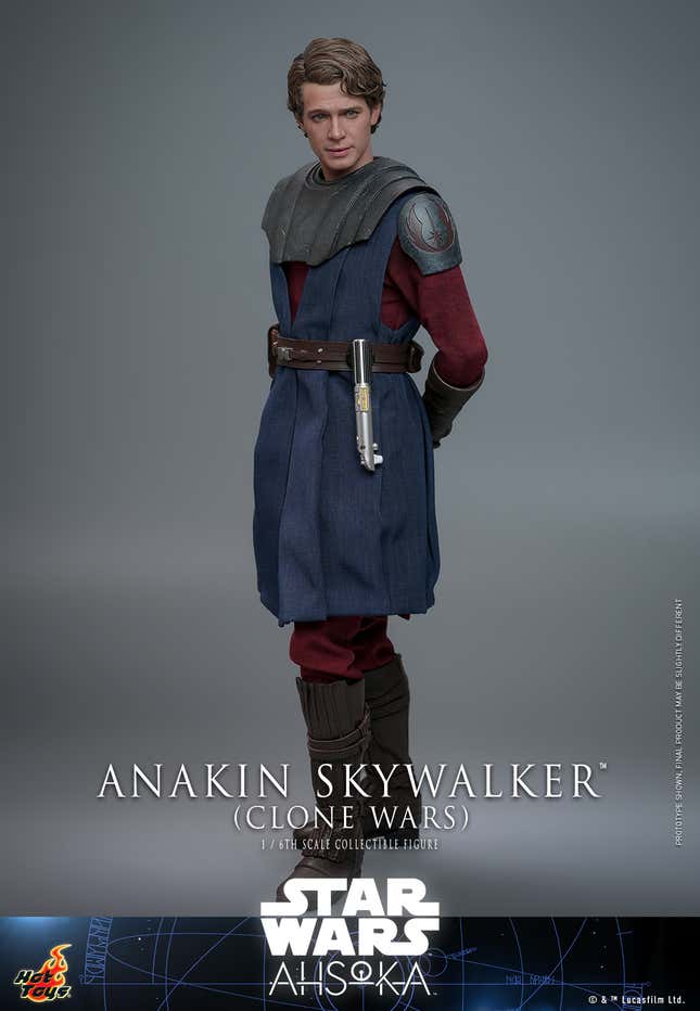Image for article titled Hot Toys&#39; New Ahsoka Anakin Skywalker Smashes Hayden Christensen Into Clone Wars