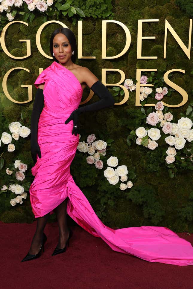 Kerry Washington attends the 82nd Annual Golden Globe Awards at The Beverly Hilton on January 05, 2025 in Beverly Hills, California.