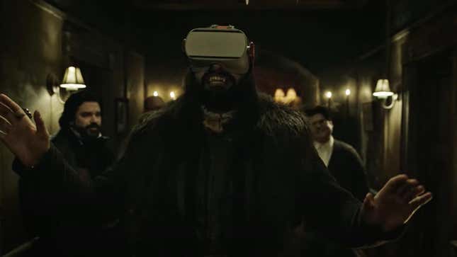 What We Do in the Shadows' Nandor (Kayvan Novak) dons VR goggles to experience daylight.
