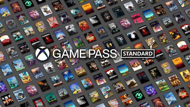 Game Pass Standard art shows the games it includes. 