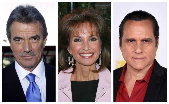 Eric Braeden, left; Susan Lucci and Maurice Benard.