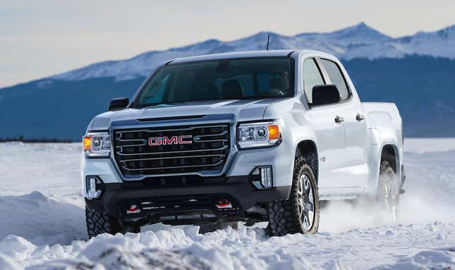 The 2021 GMC Canyon Gets A New AT4 Off-Road Trim And The Big-Ass Grille ...