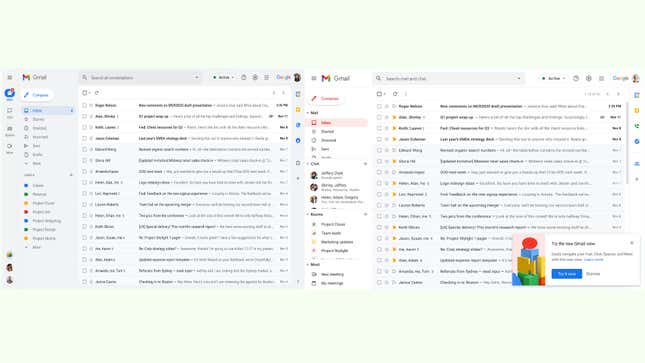 Google Workspace Updates: The new Gmail user interface is becoming the  standard experience