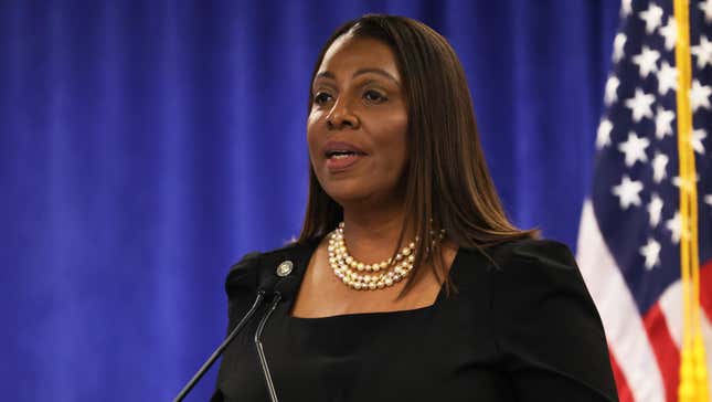 File photo of Attorney General Letitia James on February 16, 2024.