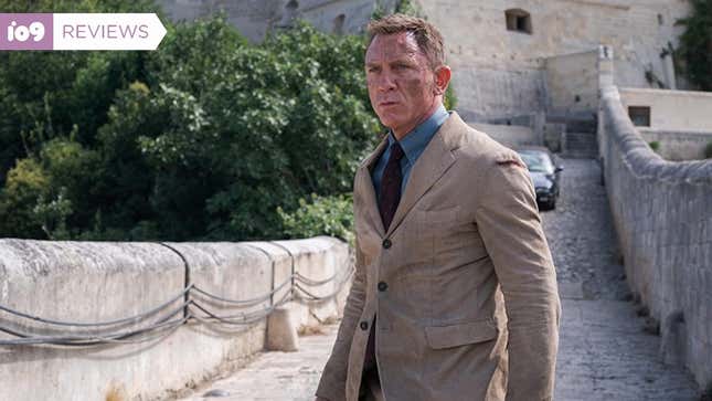 Daniel Craig looking a bit beat up as James Bond in No Time to Die.