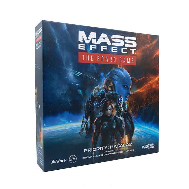 A close-up of the Mass Effect Board Game.