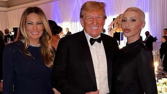 Image for article titled &#39;Feminist&#39; Amber Rose Supports Non-Feminist Donald Trump, And Social Media Has All The Shade