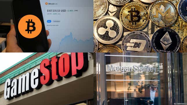 Image for article titled The future of crypto, GameStop's boost, and AI's private market bump: Markets roundup