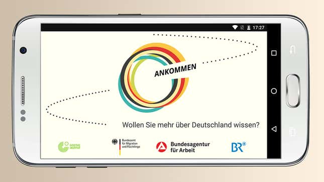 Image for article titled Germany made an app to help refugees integrate