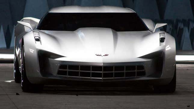 GM’s 2009 Stingray concept. Not mid-engine. Photo Credit: GM