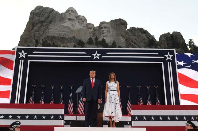 Image for article titled Trumpkashi 45 Has to Be Trolling Us With This Mount Rushmore Bullshit